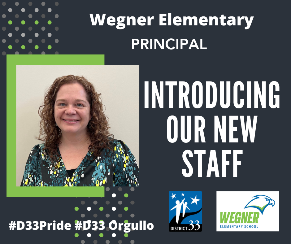  Welcome New Wegner Principal